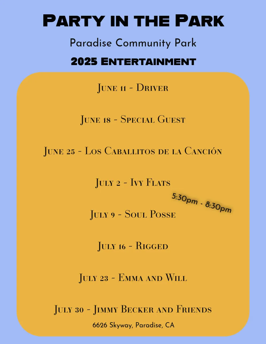 Paradise Community Concerts 2025