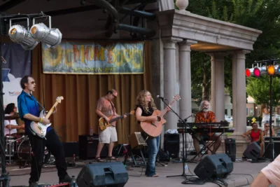 Alli Battaglia & The Musical Brewing Co. performs during Friday Night Concerts.