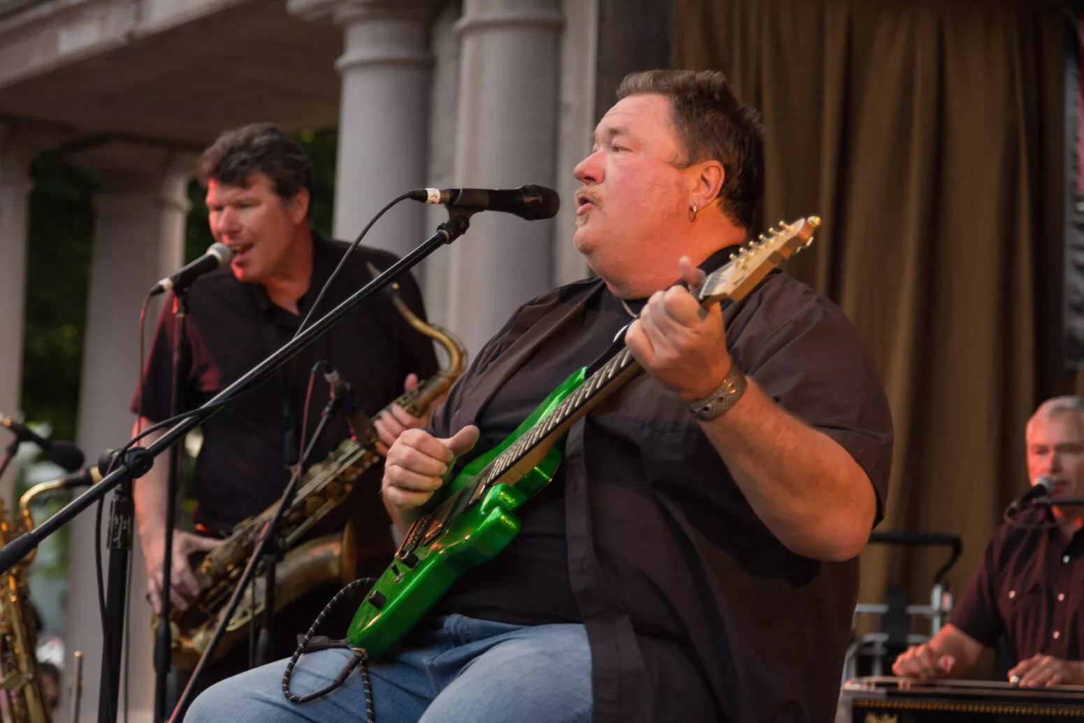 Big Mo performs with his band, Big Mo and The Full Moon Band, during Friday Night Concert, 2017.