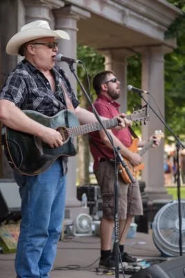 The Blue Merles perform during the 2017 Friday Night Concert series in Plaza Park, downtown Chico.