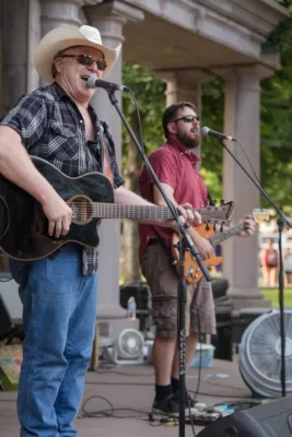 The Blue Merles perform during the 2017 Friday Night Concert series in Plaza Park, downtown Chico.