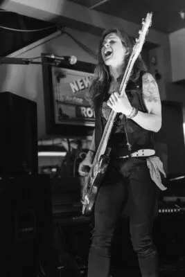 Megan Yates, Furlough Fridays rocking the Downlo in Chico, CA in October 2021.