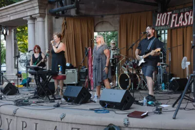 Hot Flash performing for the 2022 Friday Night Concert series.
