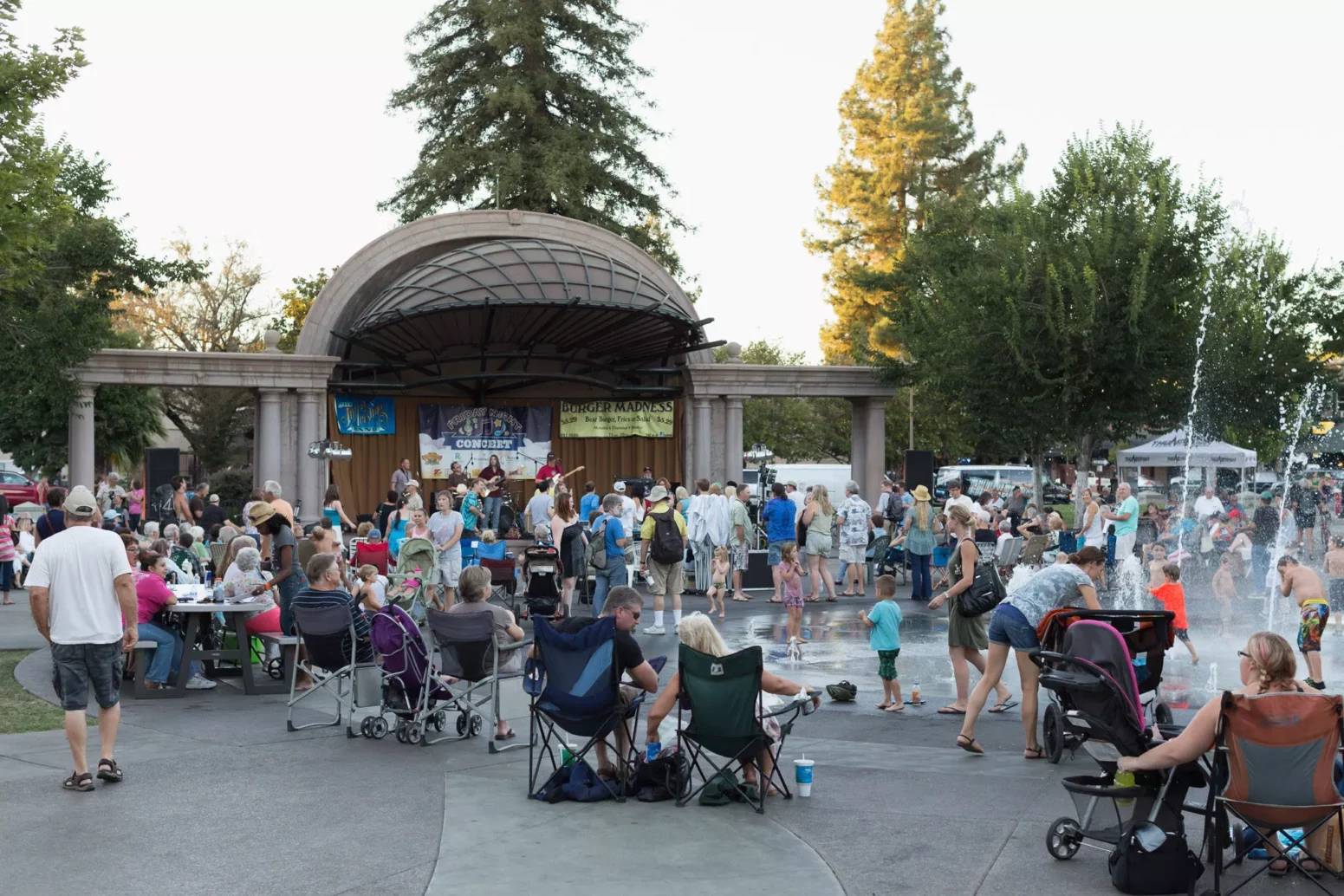 A view from the crowd in Plaza Park as the Jeff Pershing Band performs at Friday Night Concerts in 2013.