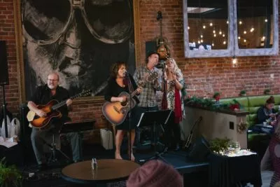 LeAnn Cooley & Friends perform one last time during a Sunday brunch on closing day at LaSalles Restaurant, Chico, CA