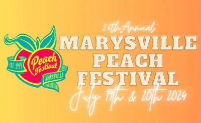 Marysville Peach Festival event graphic, 2024