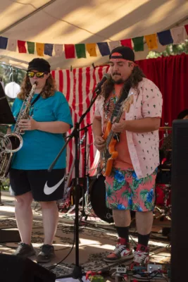 Second Hand Smoke performing at the 2023 Cohasset Bazaar and Music Festival.