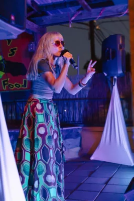 Honey B performing at Siphos 12th Anniversary Party Chico 2023