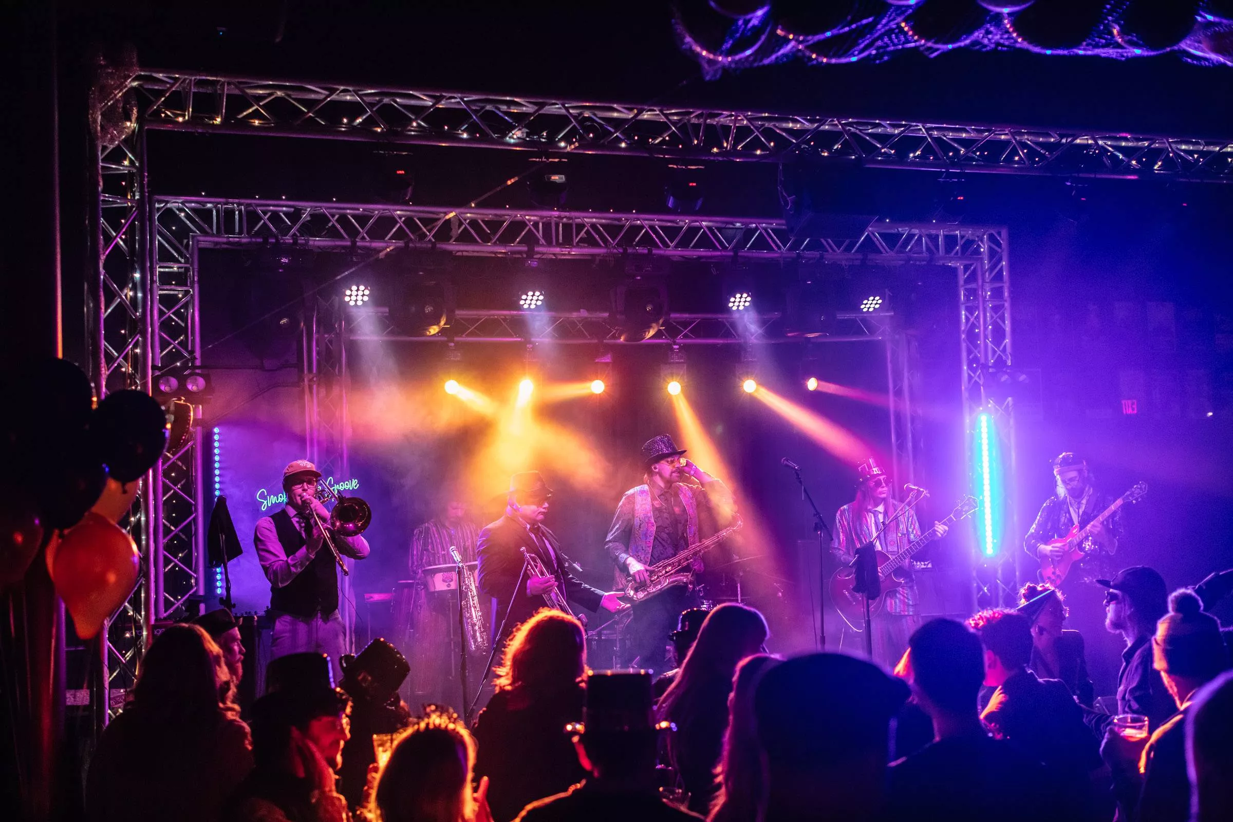 Smokey The Groove performs during NYE 2023 at Lost On Main, Chico, CA